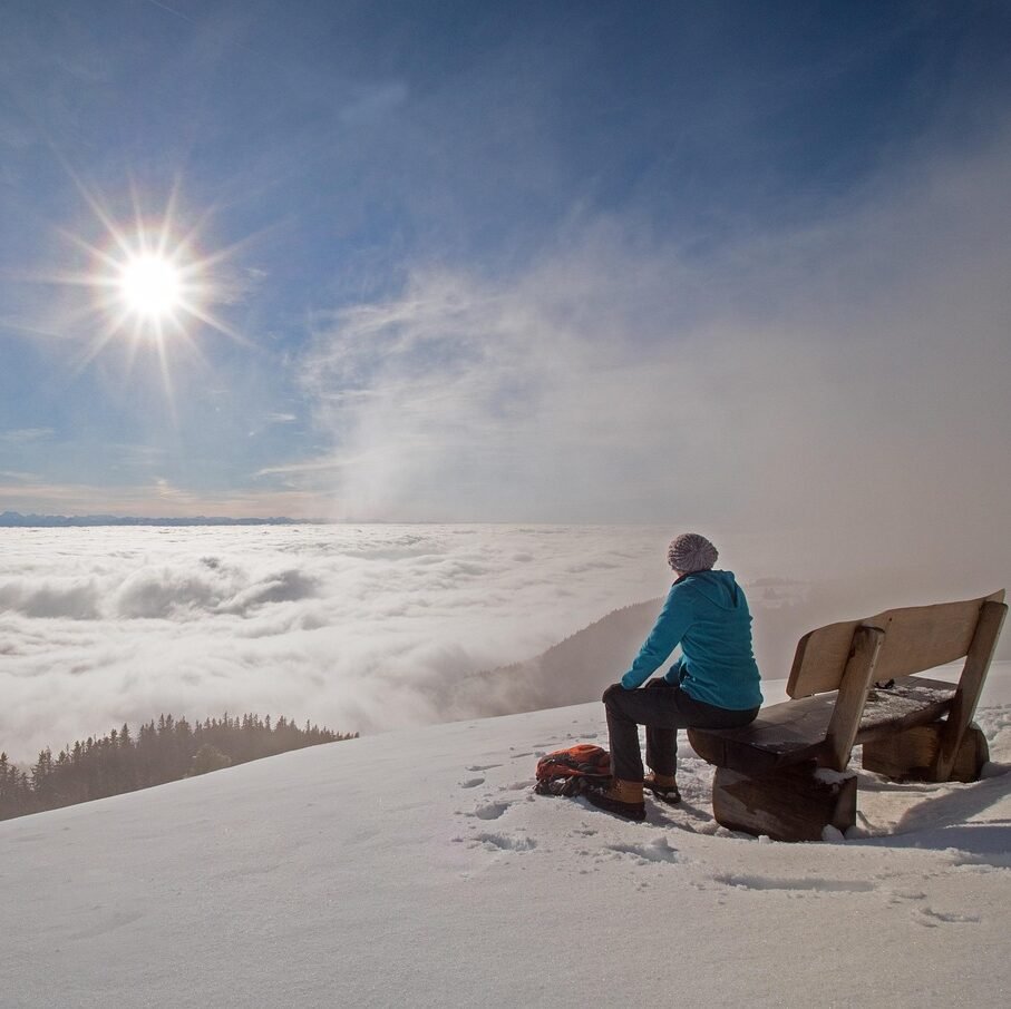 winter, snow, fog, sun, landscape, winter landscape, snow landscape, nature, winter magic, mystical, hike, winter hike